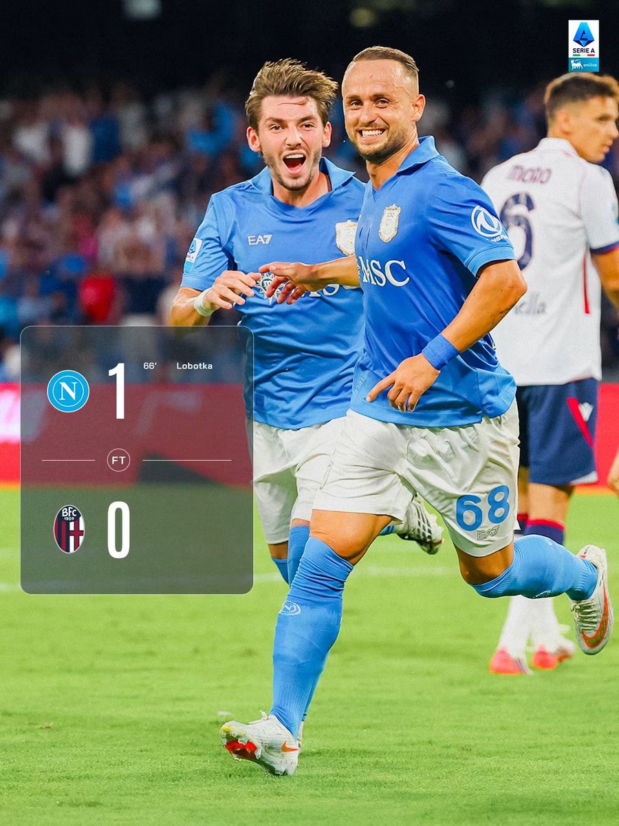 86Gason2344's tweet photo. Napoli #Allegri wraca do zwycięstwa w meczu z #Bologna gdzie pokazuję się debiutujący #Favasuli który asystował przy bramce #Lobotka. Napoli wygrywa 1-0. #wloskarobota https://t.co/FB5itFqA9M