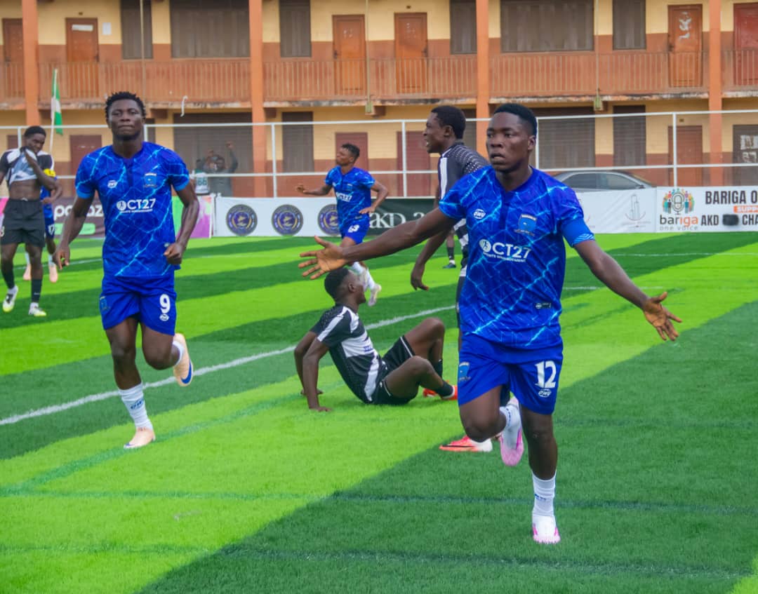 gbagadafc's tweet photo. Bossing on the wings. Itunu Olushola! 👊
1 ⚽️
1 🅰️
#GbaVoe | #TCCLeague27 | #OurFlight https://t.co/drhutdegeg