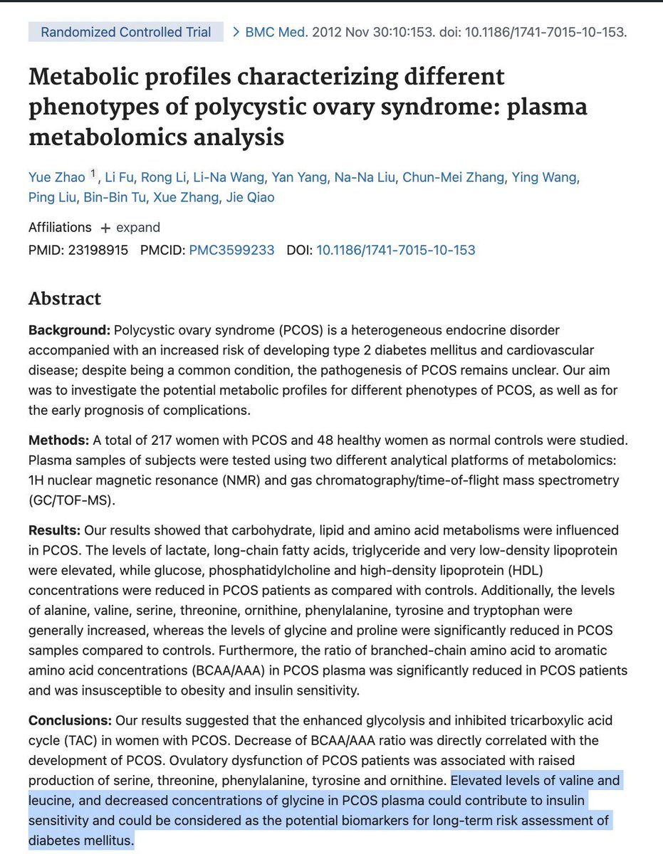 BioavailableNd's tweet photo. If you have PCOS/PMOS, most advice out there will tell you to take berberine to balance your insulin levels, but no one except me will tell you to glycine max. 
Why? Because women with PCOS have a higher demand for glycine, and glycine is such an unknown, gentle tool for supporting blood sugar regulation and bile function. Two metabolic pathways that deserve a lot more attention in PCOS.