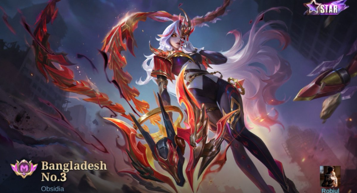 noelmilar's tweet photo. Now I'm the Bangladesh 3rd no. Player on MLBB with Obsidia (Goddess of death)hero 
In season 42 she is my most played and favorite Marksman 
She is one of the toughest marksman hero. When she collect every bones his damage also be increase.

#Online #Mlbb #Game https://t.co/kEQcvXiwz0
