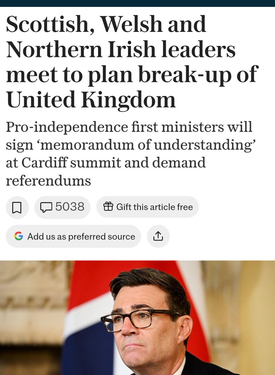 timand2037's tweet photo. Former English masters of "divide and rule" in the so called United Kingdom face dissolution as North Ireland, Scotland and Wales seek independence. 
https://t.co/n0KO2eChDT https://t.co/oe9wHudXkP