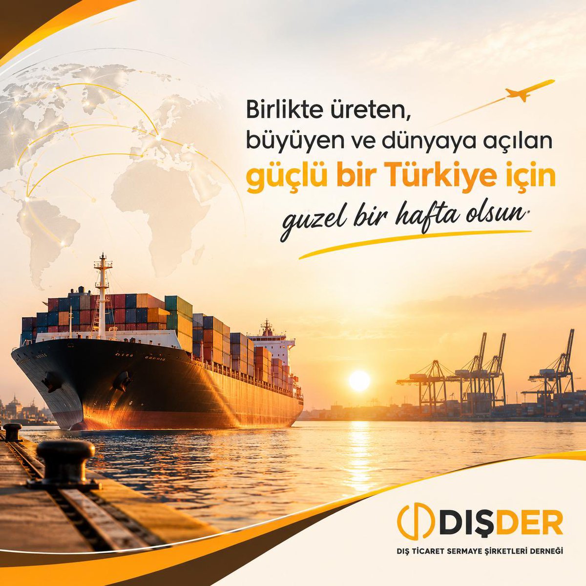 d_disder's tweet photo. Birlikte üreten, büyüyen ve Dünya’ya açılan, bölgesinde lider, güçlü Türkiye için güzel bir hafta dileriz. https://t.co/VO6qLuwubU