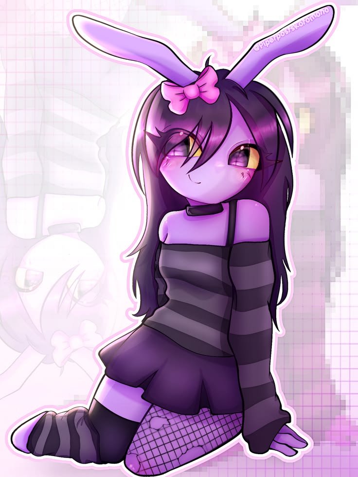 olivia_addams1's tweet photo. 💜✨ A little bunny magic for your timeline! 🐰🎀

#jax #jaxfanart https://t.co/7YffobAQOn