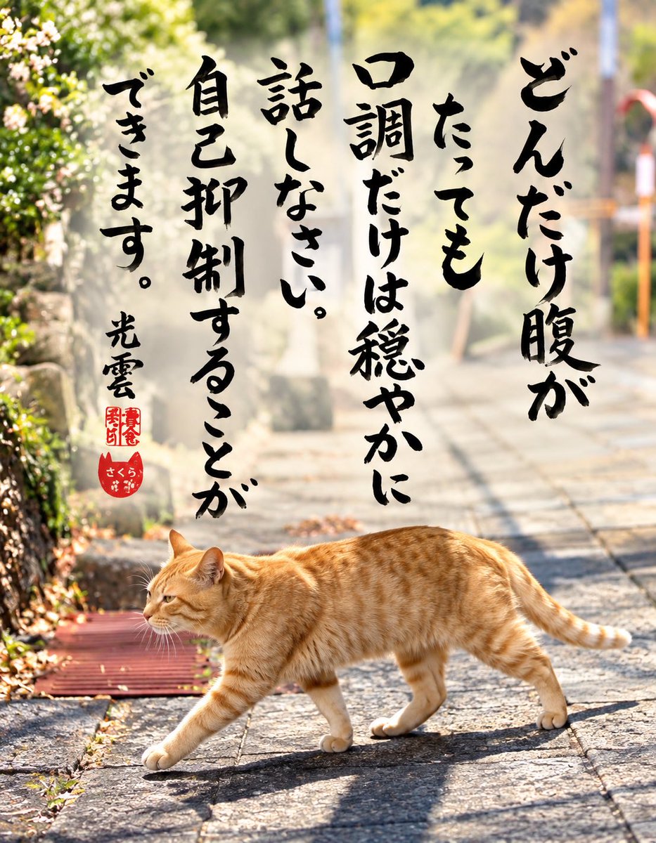 yabumoto610's tweet photo. ネコさんから人間さんへ今日の一言 https://t.co/7WCxSBWW6p