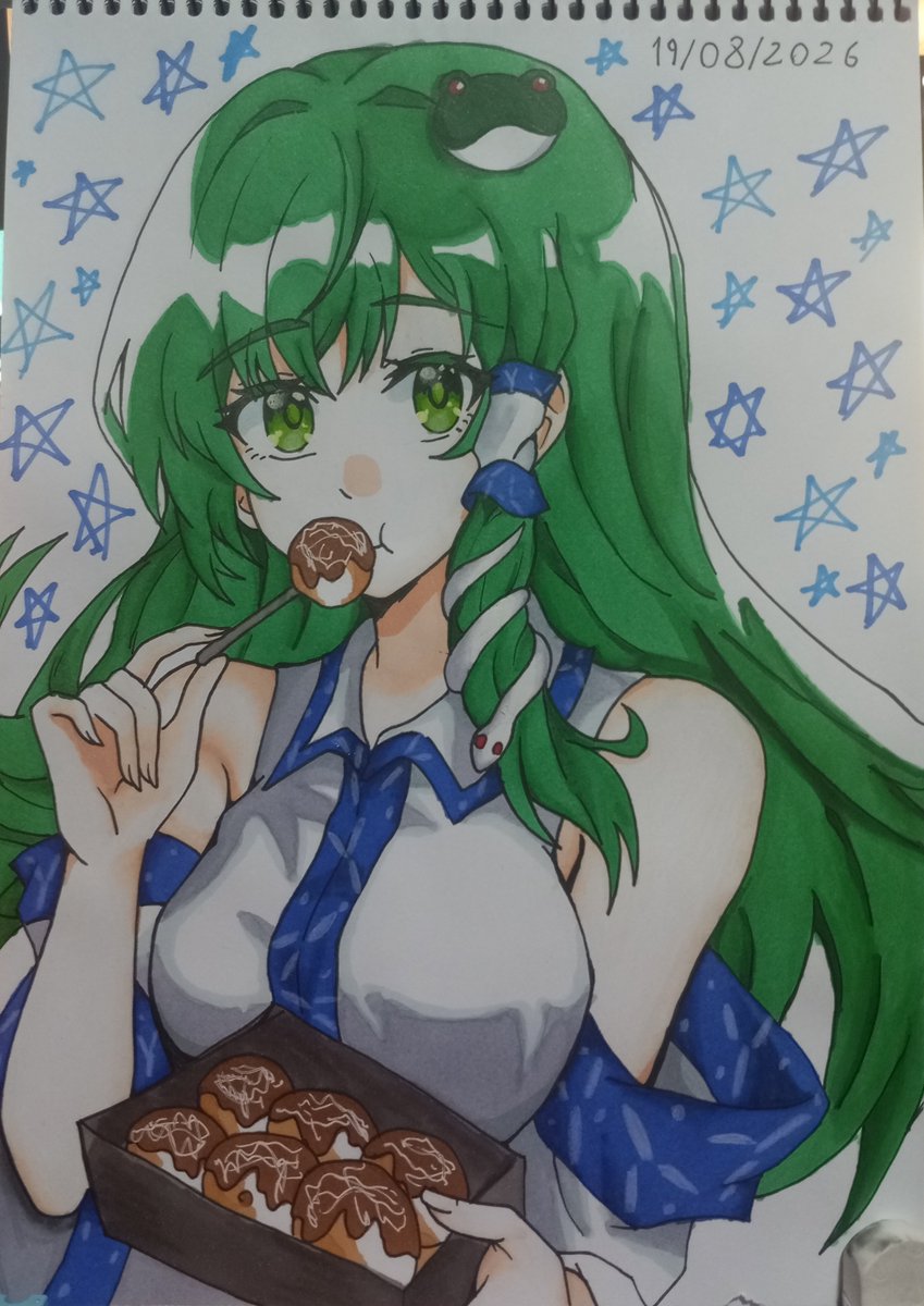 H_MaxiOte1305's tweet photo. Sanae kochiya ##東方Project https://t.co/PtG7SqckqH