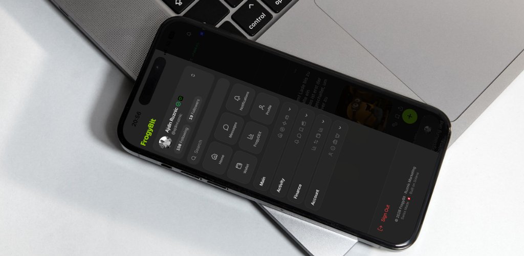 FrogyBit_io's tweet photo. Feed, self-custody wallet, DEX, encrypted chats, music — one app on Solana.

I don't know anyone else putting all of it in one place. Most pick a lane: a screener, or a wallet, or a social app. Splitting them across four companies is the reason nothing in crypto retains anyone.

Free iOS beta, link in bio.