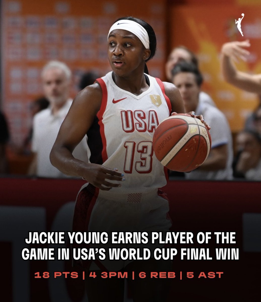 JaneCSchott's tweet photo. Another championship @JackieYoung3 ! Player of the game as 
@usabasketball wins  @FIBAWWC Gold! The @PCHSTigers has won title at every level! @IHSAA1 , @NCAA , 3v3 &amp; 5v5 @Olympics &amp; @WNBA  Amazing career that started here! #IHSAA  #ItStartsHere #in49otherstatesitsjustbasketball… https://t.co/SbXNALmfmW