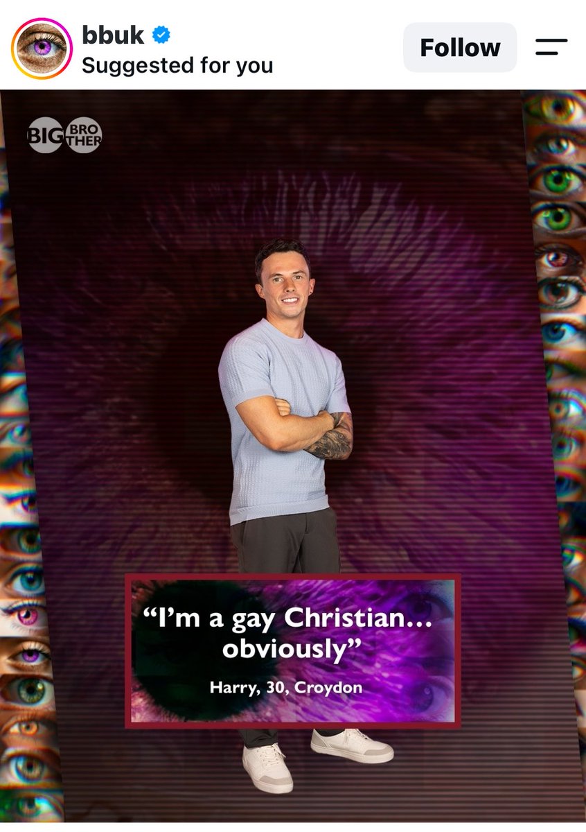 bigparisbigbaby's tweet photo. a right wing gay christian police officer who’s married to an ex Tory mp who now works for Restore Britain 

between axing the I Kissed A’s & Drag Race and now this casting choice, it’s pretty clear that there’s only a certain type of queer representation that’s going to be tolerated on British media and it’s not one that’s representative of the majority of the community