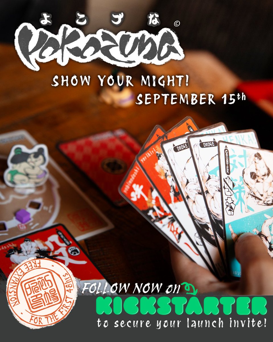 MetamorphG's tweet photo. We're getting close to the release date of Yokozuna, and we've been hard at work all summer to give you new editions, a free 3D printable Gyōji figure, and much more. 

Check out Yokozuna's Kickstarter page to see all we've been up to, and reserve your launch invite! https://t.co/Epqlj0N71C