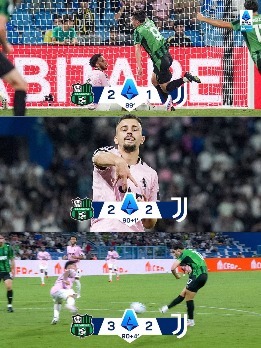86Gason2344's tweet photo. Co się z ta #SerieA się dzieje w tym sezonie dostarcza nam tyle emocji 🤯 bramki padają jak nigdy. Dziś przy meczu #Sassuolo #Juventus padają 3 bramki w 5 minut ale to był thriller doublet #zhegrova I bramka która daje 3 punkty Sassuolo #Adzic 😳. Piękna ta SerieA #wloskarobota https://t.co/uiKvNuj0mT