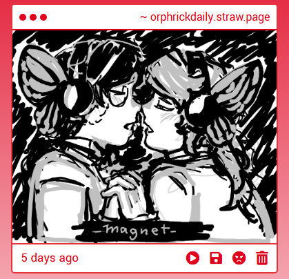 orphrickdaily's tweet photo. Anon, this is amazing...how are you guys so talented??? And thank you for the VOCALOID nostalgia 🥹 I'll add this to our gallery soon. THANK YOU!!!! Their expressions are so cute. And the monochrome palette is a lovely touch.
#orphrick #orphricksp https://t.co/jl0wuJvpRq https://t.co/pC1522jRmn