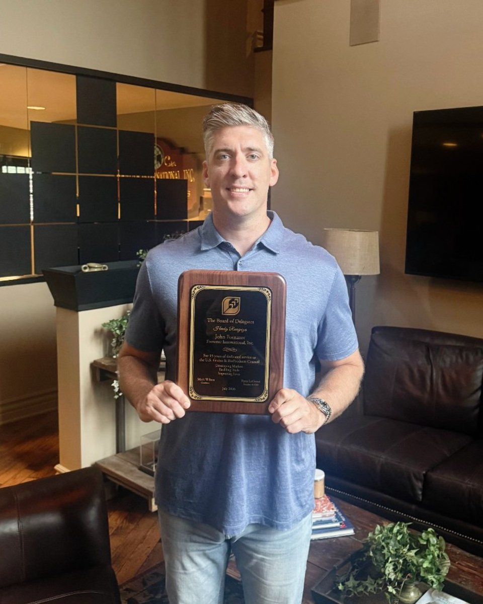 usgrainscouncil's tweet photo. John Fornazor was recognized for his 15 years of service to the U.S. Grains & BioProducts Council at our 66th Annual Board of Delegates Meeting, held in Milwaukee, WI in July.

“Wow, 15 years went quick! The greatest return we’ve received from the Council over the years is connecting us with buyers across the globe,” Fornazor said. 

“We’ve always gotten real value from Export Exchange and other regional events the Council holds to establish U.S. products as the preferred option for international customers.”

Fornazor is the vice president at Fornazor International, a container exporter, where he oversees the company’s exports of U.S. corn and soybeans. Fornazor International will celebrate 40 years in business in 2027.

“The Council’s regional offices and representatives have always helped introduce us to new market opportunities and several long-term accounts we have here that came to us through the Council,” Fornazor said.

Please congratulate John on his dedication to the Council and its mission of developing markets, enabling trade and improving lives!