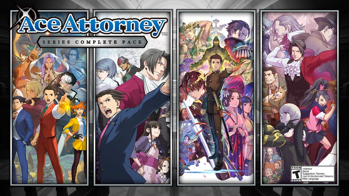 aceattorneygame's tweet photo. You've searched the Court Record and found the Ace Attorney Series Complete Pack is back on Steam! Get 10 amazing Ace Attorney titles at a criminally low discount of up to 53% off, but only for a limited time!

📁 https://t.co/lPCKcw1PHx https://t.co/ITU0yLA1dn