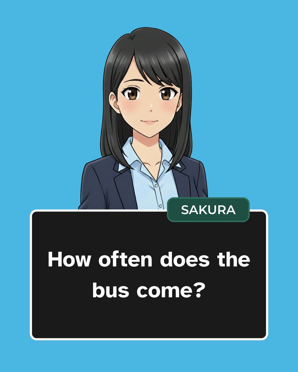 EDTLanguages's tweet photo. Transportation and Commuting - A2

Here is today’s line from this week’s dialogue between Sakura and Leo.

Create a quick example scenario where this fits.

#EDTLanguages
#TransportationAndCommuting
#PracticeEnglish https://t.co/MBoXJjOpKp