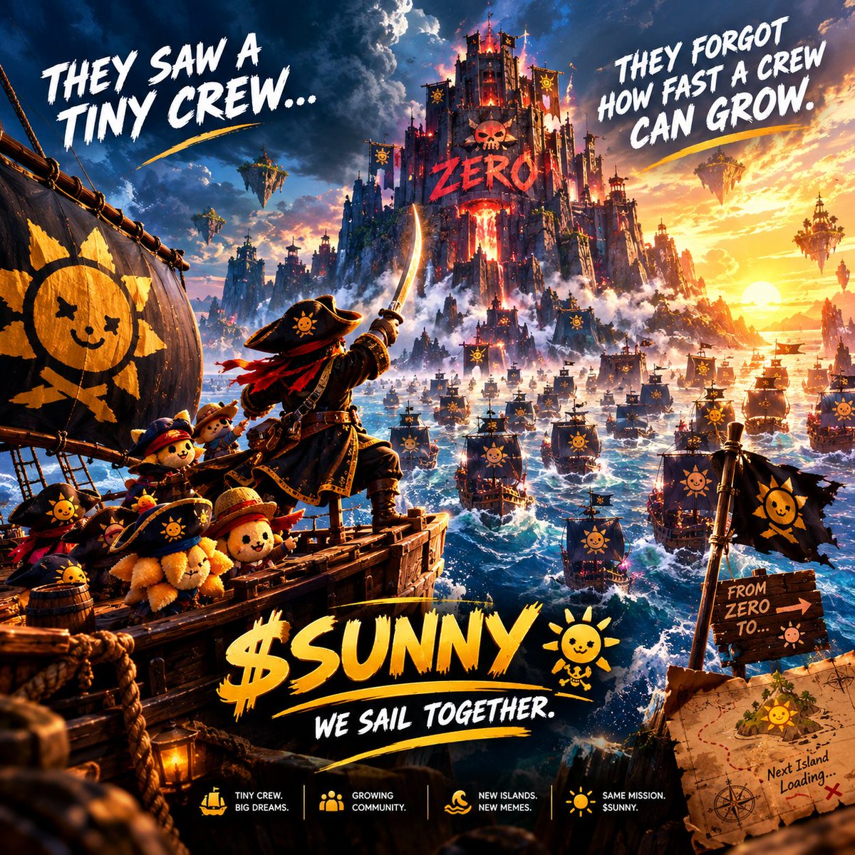 Sasha_of_web4's tweet photo. @SunnyCoinSOL Tiny crew. Big ocean. 🏴‍☠️🌊
They saw a small ship. We saw the beginning of a legend.
Every holder = another crew member.
Every milestone = another island.
Every meme = another chapter.
$SUNNY, we sail anyway. ☀️🏴‍☠️
Who's coming with us? 👀

My entries 

@SunnyCoinSOL @Decent001w3 https://t.co/Evc3hqOTP1