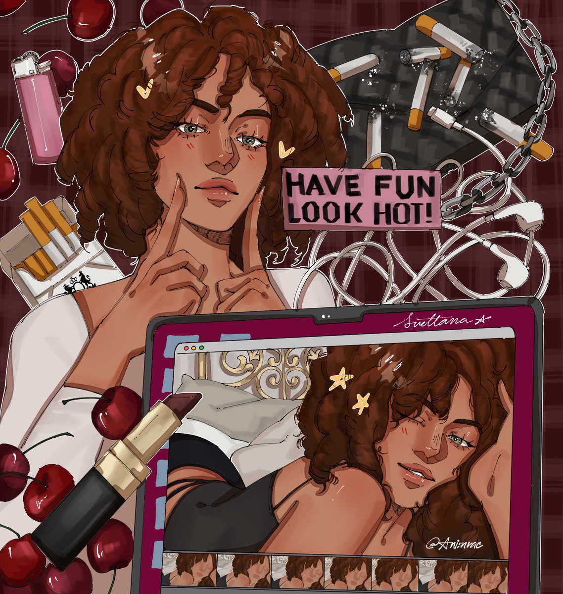 Animrac4's tweet photo. My queen Svetlana 😝😝 im genuinely in love w her and Im soooo happy w how this turned out #heatedrivalry #svetlana #hollanov https://t.co/P8eavzq5br