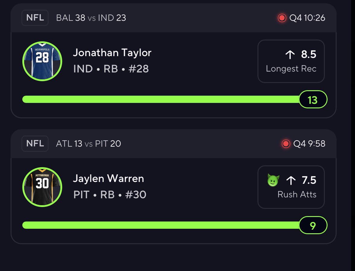 BrendanBreaks's tweet photo. WHAT A START TO THE NEW SEASON🏈💰

🏈B. Robinson TD✅
🏈J. Taylor TD✅
🏈J. Cook “U” 17.5 RA✅
🏈C. Boswell “O” 1.5 FG✅
🏈C. Williams “O” 219.5 PASS YDS✅
🏈J. Hurts “O” 1.5 PASS TD✅
🏈J. Taylor “O” 8.5 LONG REC✅
🏈J. Warren “O” 7.5 RA✅

We have more winners loading! Get our NFL Season Pass here👇
https://t.co/lRRgFAbmeS