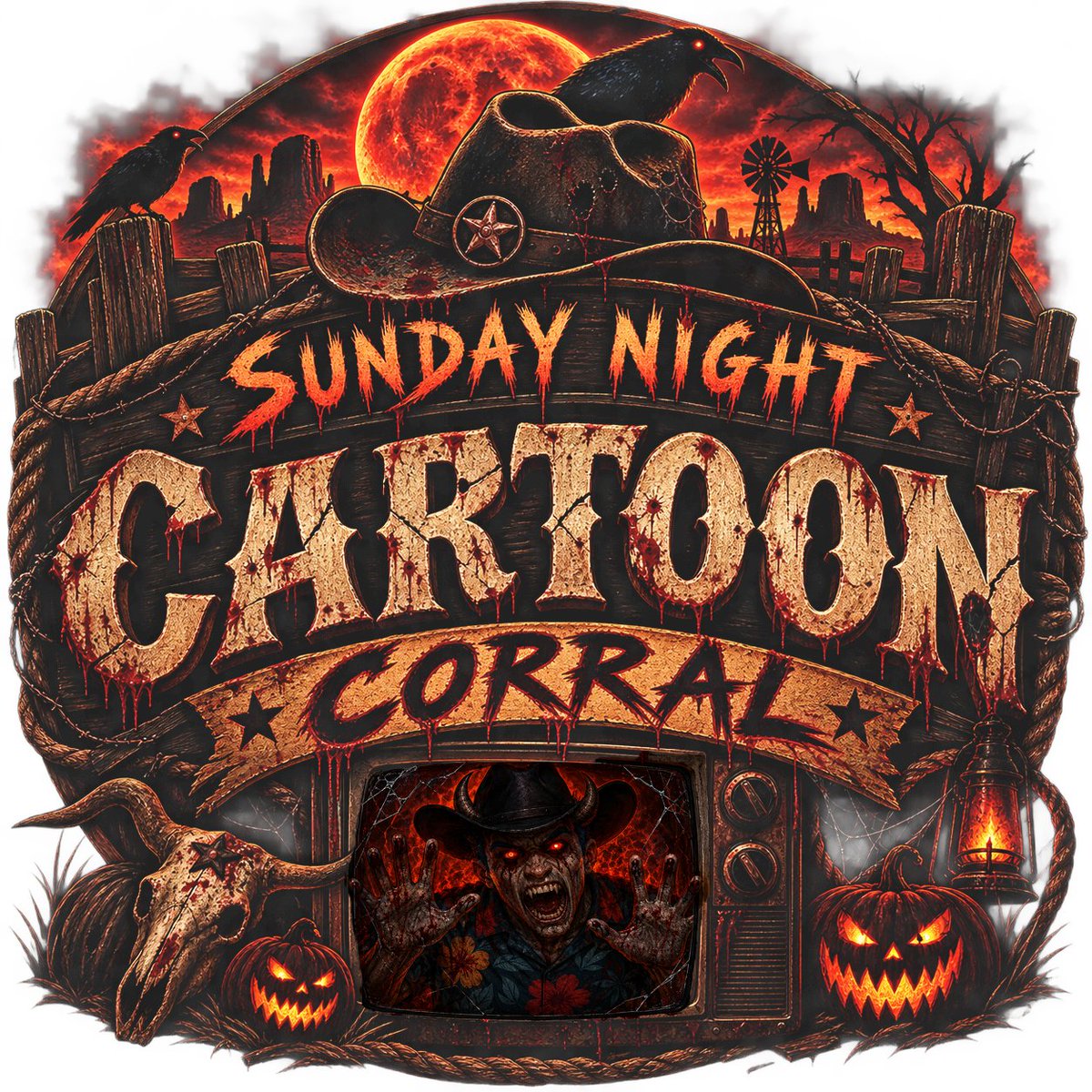 Retro_Rodeo's tweet photo. Howdy Folks! The Sunday Night Cartoon Corral Spooktember edition is upon us! Join us at 5pm MST for classics such as Tales from the Cryptkeeper and Spawn. https://t.co/GbWI11hX8q 

#SundayNightCartoonCorral #WesternAnimation #VoiceActor #GameDesigner #Spooktember https://t.co/nxPoAcOqQb