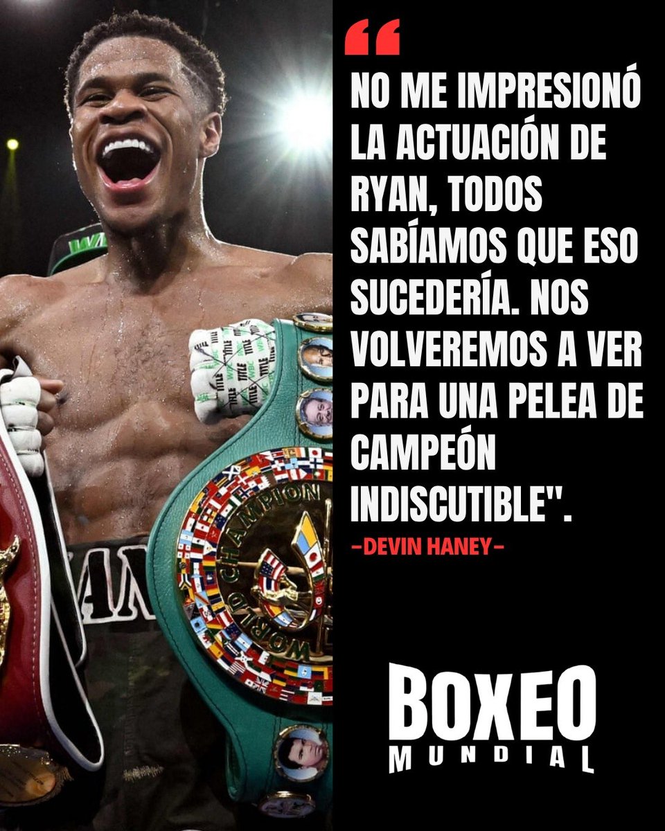 BoxeoMundial's tweet photo. Devin Haney 🇺🇸 confirma la revancha con Ryan García 🇺🇸 🇲🇽

#Boxeo #Boxing https://t.co/CkDIsCbLdG