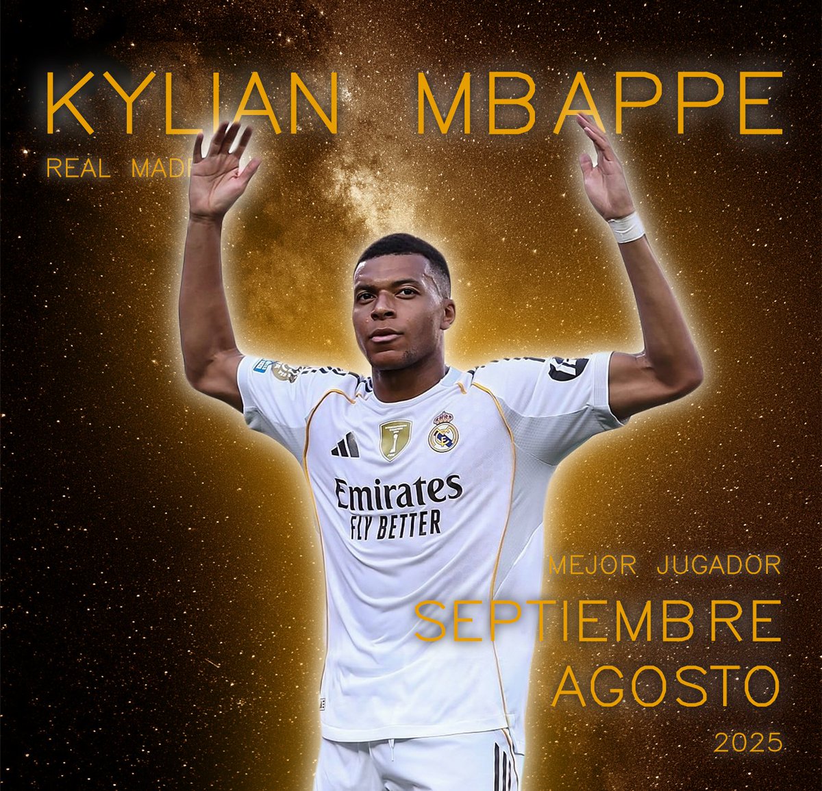 MelonDeOro's tweet photo. ⚽️ Según nuestros participantes Kylian Mbappé fue el mejor jugador del inicio de la temporada 2025/2026 ⚽️

*Recordamos que estas votaciones fueron realizadas en octubre de 2025* https://t.co/DeqffoPOUN