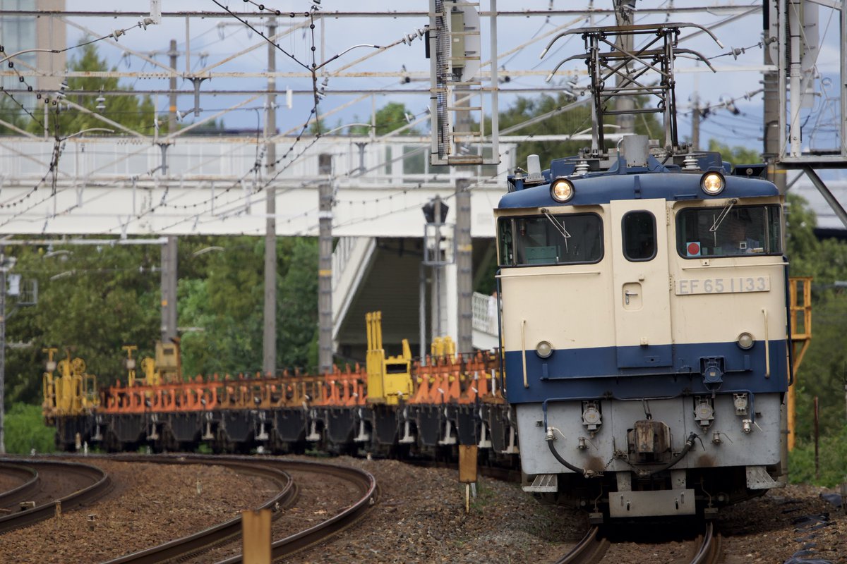 imo_2031's tweet photo. 工8389 新山口工臨
EF65 1133+ロンチキ https://t.co/lnPdbNNwe4