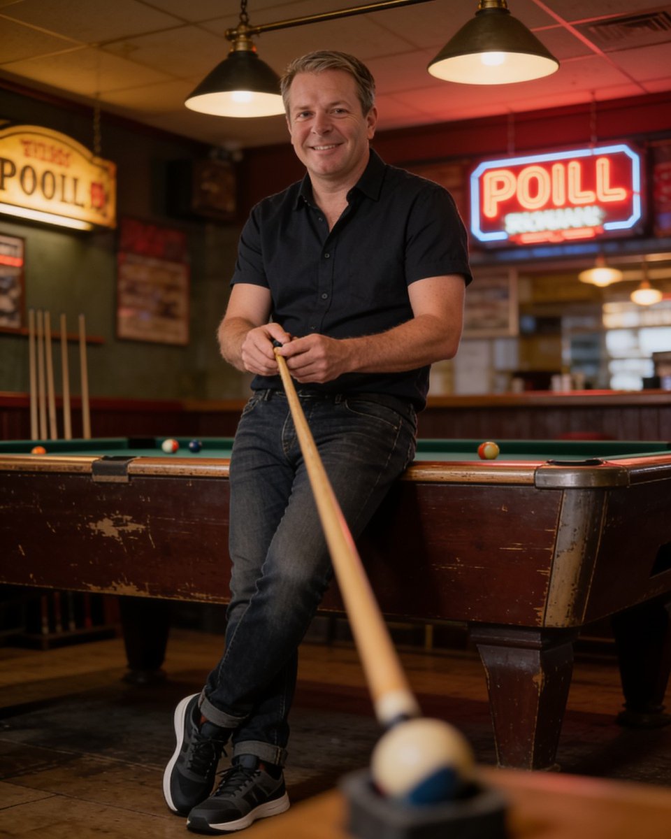 Joe_dirt501's tweet photo. Stepping into my local pool hall hits different - the neon glow, worn tables, and that easy vibe make it feel like home. It’s never just about the shots; it’s the rituals and good company. Here’s to a week of breaks and good times. #PoolHallVibes https://t.co/j3oY1SlHaS