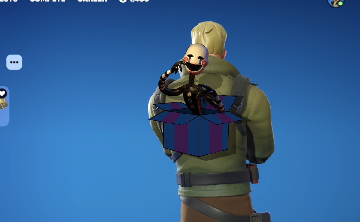 JoshDoGames's tweet photo. Imagine for the @Fortnite x FNaF collab one of the backblings is this, https://t.co/ug8ltvK6U4
