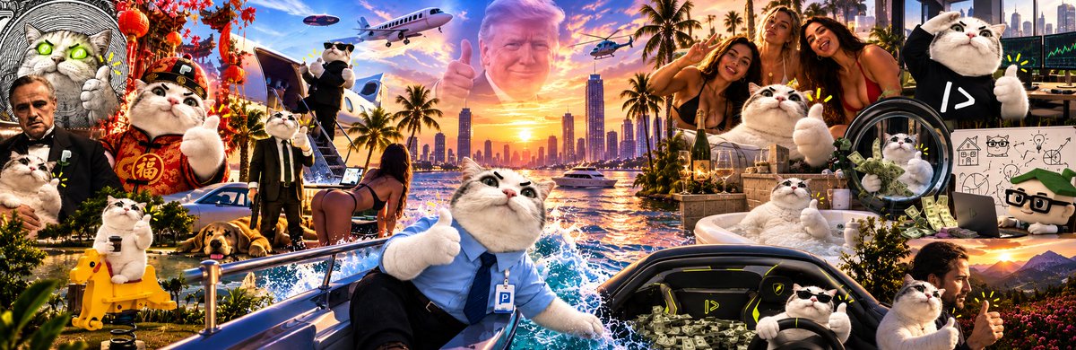 TucTucCat's tweet photo. my fellow cats,

you guys liked the first cover 👍

so the graphic designer made another one

designer asked if there’s a limit to how many cats we can fit 👍

i said yes.

1500x500.

he stopped asking stupid questions. https://t.co/l38inQZN3S