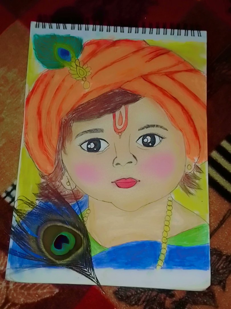 danielagalvez66's tweet photo. Krishna drawing https://t.co/hMWVD6JGpx
