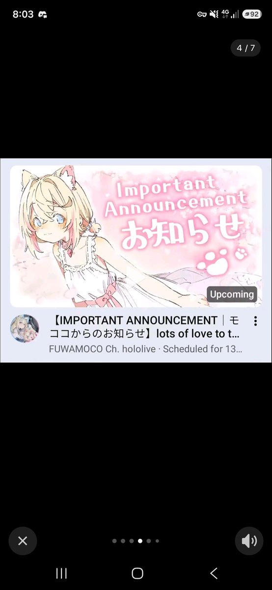 dinap2r4's tweet photo. When i saw Mococo important announcement i started to cry because all I know when I see important announcements is when they have decided to graduate from hololive and I just started to watch alot of Mococo and it made me sad to see this hopefully it not what I think it is https://t.co/naooXgbxml