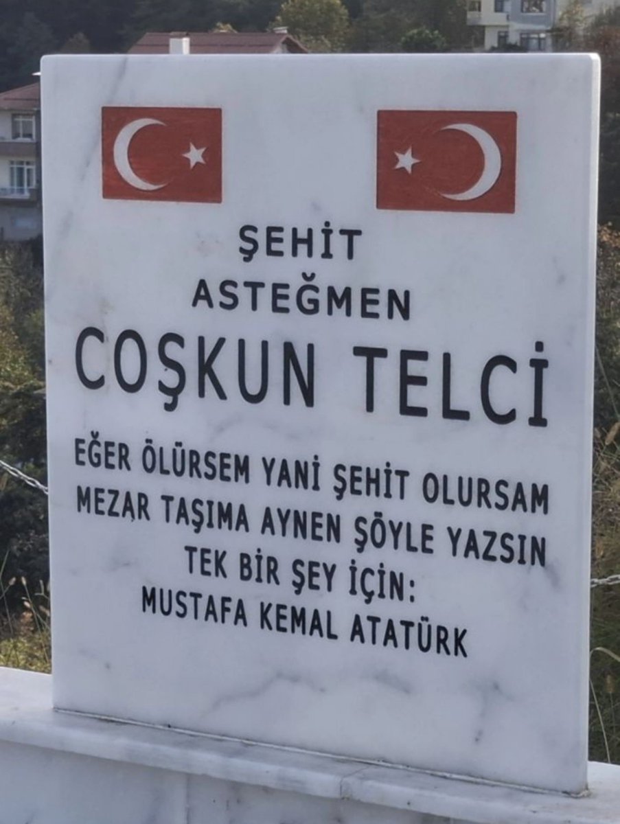 turkcuilke's tweet photo. "Eğer ölürsem Mezar taşıma aynen şöyle yazın; Tek bir şey için; Mustafa Kemal Atatürk.” 
Şehit Jandarma Asteğmen Coşkun TELCİ 10 Kasım’da şehit düştü... https://t.co/BNlaajolih