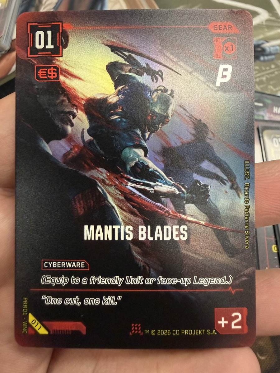 Skrully_'s tweet photo. Played in the Cyberpunk TCG Beta event today! Was a fun time and got some nifty cards! #CTCGBeta https://t.co/19UUOMVxC2