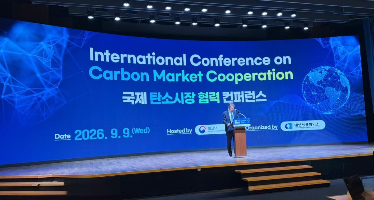 EmbaguateCorea's tweet photo. Con el propósito de fortalecer la agenda de cooperación ambiental, la Embajadora de Guatemala, Sara Solis,  asistió el 9 septiembre 2026 a la Conferencia Internacional sobre la Cooperación en el Mercado de Carbono 2026. @MinexGt https://t.co/pbSfREamrQ