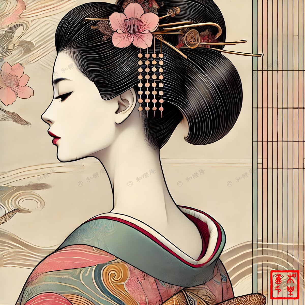Wa_Raku_Ann's tweet photo. Where cybernetics and ancient ways collide.
#AIArt #AIArtwork #SamuraiArt #GeishaArt #KimonoArt #ShogunArt #RoninArt #CoolJapanArt #AnimeArt #MangaArt #DigitalArt #NFTart #NFTJapan #CryptoArt #TokyoArt #CyberSamurai #Zen #CharacterDesign #JapanAesthetic
#NeoJapan #NFTCollector https://t.co/wh9iVNCmOX