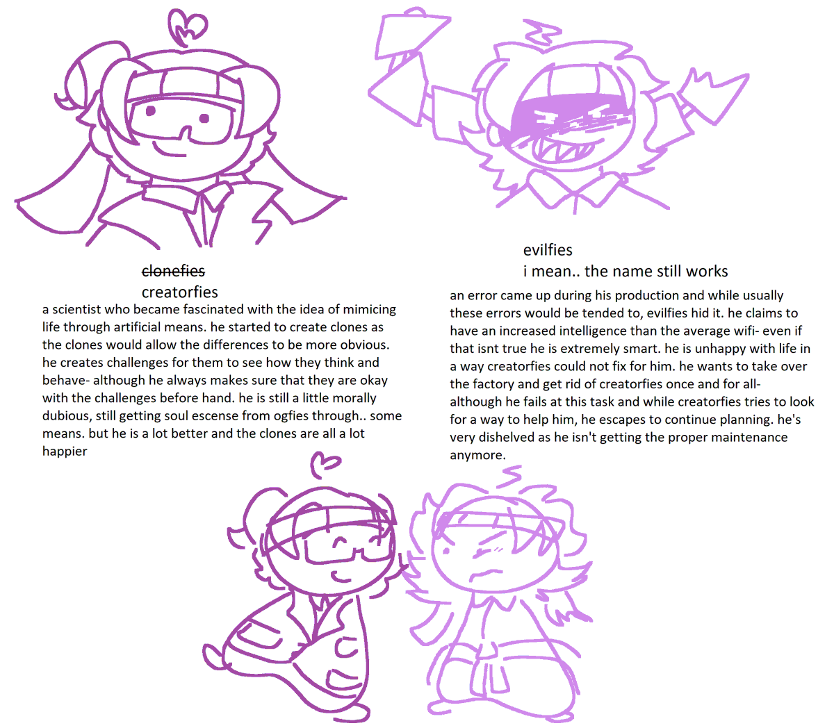 Ebbpup's tweet photo. what do you guys think of my awesome wifies au https://t.co/S5oAZ6572h