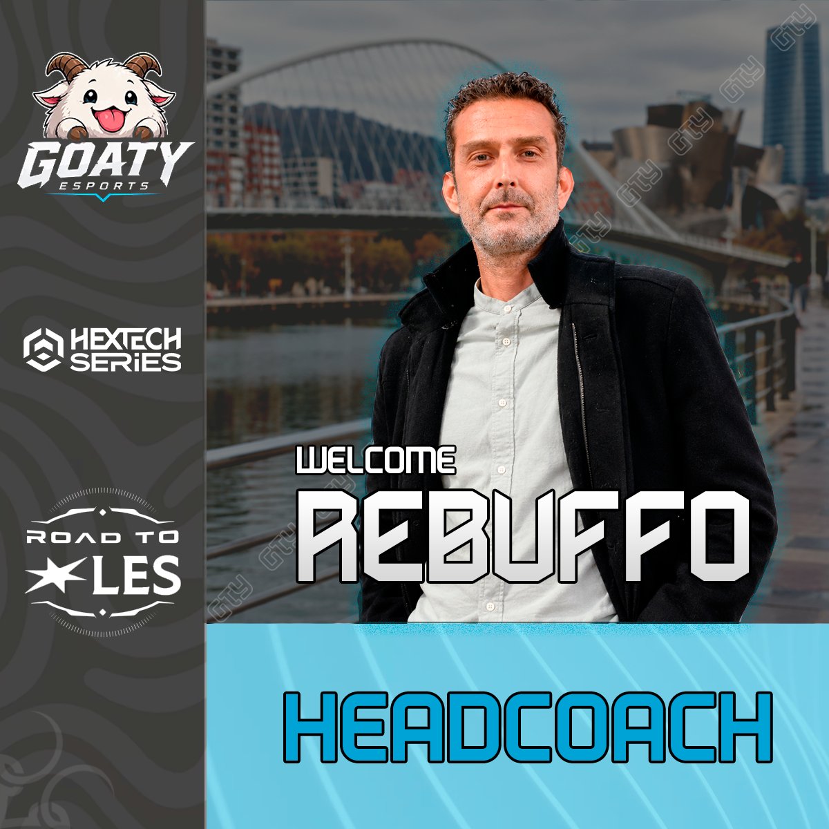 GoatyEsports's tweet photo. Y para el proyectazo que hemos montado, no podía faltar lo mejorcito del coaching staff.

El pastor de las cabras.
El que convierte el sueño del road to LES en una realidad.

Nos complace presentar a @A_Rebuffo como nuestro Head Coach para el proyecto

#GoGoaty más que nunca 🔥 https://t.co/03CuLNdJ5j