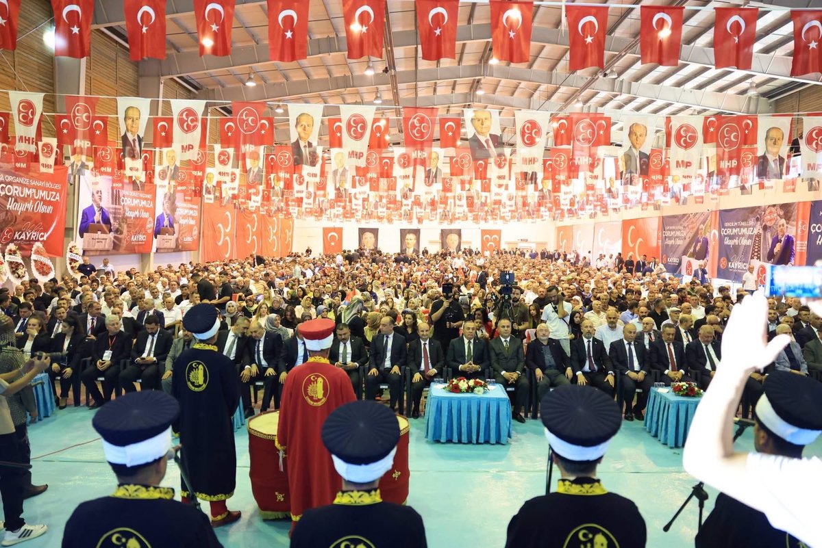 dalyan_abdullah's tweet photo. “Çorum, her daim Türk-İslam ruhunun itibarı olmuştur.”
— Liderimiz Sayın Devlet Bahçeli

Milliyetçi Hareket Partisi Çorum İl Başkanlığımızın 15. Olağan İl Kongresi’nin; davamıza, teşkilatımıza, Çorum’umuza ve aziz milletimize hayırlı ve uğurlu olmasını temenni ediyorum.

Kongremizde yeniden İl Başkanlığı görevine seçilen kıymetli Başkanım Sayın Mehmet İhsan Çıplak’ı ve Yönetim Kurulu Üyelerini tebrik ediyor, üstlendikleri bu kutlu görevde başarılar diliyorum.

Rabbim birlik ve beraberliğimizi daim, davamızı muzaffer eylesin.