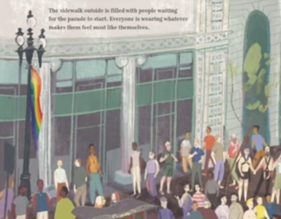 realJohnJohnJr's tweet photo. BIG SCANDAL UNFOLDING in Penfield Central School District in New York:

A kindergartner reportedly came home with a book about attending an LGBTQ pride parade which included pictures of naked people and men in bondage fetish gear.

Parents showed up to demand an explanation and the board WALKED OUT.

Why is the board IGNORING parents’ concerns over their children being exposed to pornographic material at school??