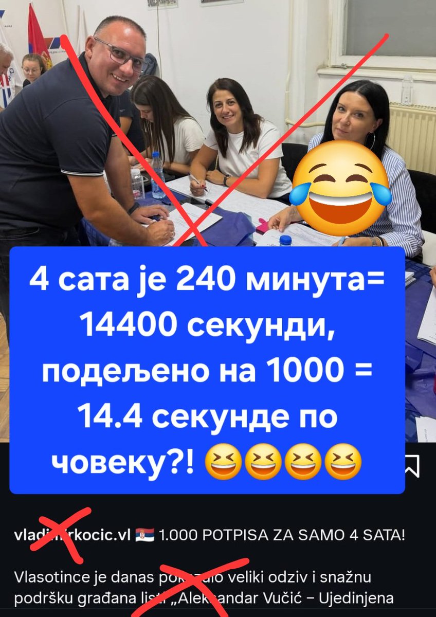 vlasinafight's tweet photo. ‼️‼️‼️
Број 168 на листи СНС-а, Владимир Коцић, зову га пекар, и манулаћ. Актуелни заменик председника општине Власотинце. 2 милиона евра пропао кроз комуналне камионе и неку ауточистилицу за коју нема резервни делови.
Неком муљавином откупио Млин у Власотинцу који је под заштитом завода за заштиту споменика, чим се докопао функције затворио улицу поред Млина да буде пешачка зона, онда регистровао на касирку неки ДОО Фамили кетеринг, диго кредит код Фонда за развој за реконструкцију  магацина у том Млину, без грађевинске дозволе, срушио цео тај магацин, изградио потпуно нов објекат у коме му се сад налази његов кафић Млин, који има извршно решење о рушењу. Пријавио само једног конобара, скрива пазар да не плаћа порез. Првом комшији, породици Миленковић оштетио кућу нелегалним радовима, поткопао темељ, људи се суде ево седма година, имају пресуду Управног суда из новембра '25. да Општинско веће мора да поништи локацијске услове за тај његов кафић, он седи у општинском већу и наравно ништа.
Не поступа по судским пресудама, намешта јавне набавке фирмама ХСВ и Аб Коп за летње и зимско одржавање путева. Има приватну фирму Искра за фискалне касе, један запослени, милионски обрти, а пријави неку ситу као приход. Фирму није пријавио агенцији за спречавање корупције. Таргетирао на друштвеним мрежама нашег активисту сачекали га батинаши у дворишту. 
Са Пузовићем из Србијаводе диго бетонску зидину од 4м на обали реке Власине, шатро бране нас од поплава, Власину мож да прегазиш, радове изводи фирма ХСВ, гурају бетон и где не треба само више да наплате па се тале. Опструише референдум који смо тражили против тог зида. "Појели" у кафани 100к евра од 1.јануара 2026 до 1.јула 2026. Битка за Власину поднела преко 10 пријава буџетском инспектору нула реакција, има 4 кривичне у поск Ниш директно против њега нула реакције тужиоца. За неке од прошлих избора изградио без дозволе канализацију у његово село Бољаре спровео гомна директ у реку. Наместио да му мајка добије соларне плоче за кућу. Штампао календаре за СНС пола милиона плаћено са Општинског рачуна.  Пре неку недељу основао ватрогасно друштво Бољаре, узо 1.6 милиона из буџета. Поднео прекршајне пријаве против двоје наших активиста, и нахушко друге функционере да једину жену из наше групе затрпају слап тужбама за увреду, тренутно има 5 судских поступака по члану 170.кз. Најактуелније кроз ЛИИД пројекат без скупштинске одлуке сам себе ставио да потписује уговоре о гранту 1.5 милиона евра добило Власотинце. Хвалио се како је скупио 1000 потписа за СНС за 4 сата, а имали већ личне карте спремне, пре 16:00, а и нема теорије да су скупили толико.
За све наведено Битка за Власину поседује документацију.

РТ, РТ, РТ ‼️‼️‼️