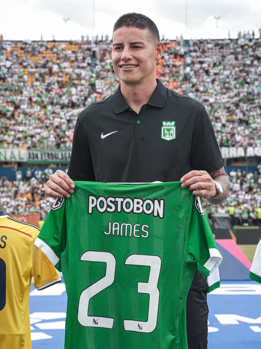 jamesdrocol10's tweet photo. James Rodríguez es el fichaje más importante en la historia de la liga colombiana. #James23 @jamesdrodriguez @nacionaloficial https://t.co/6zEN816Fvr