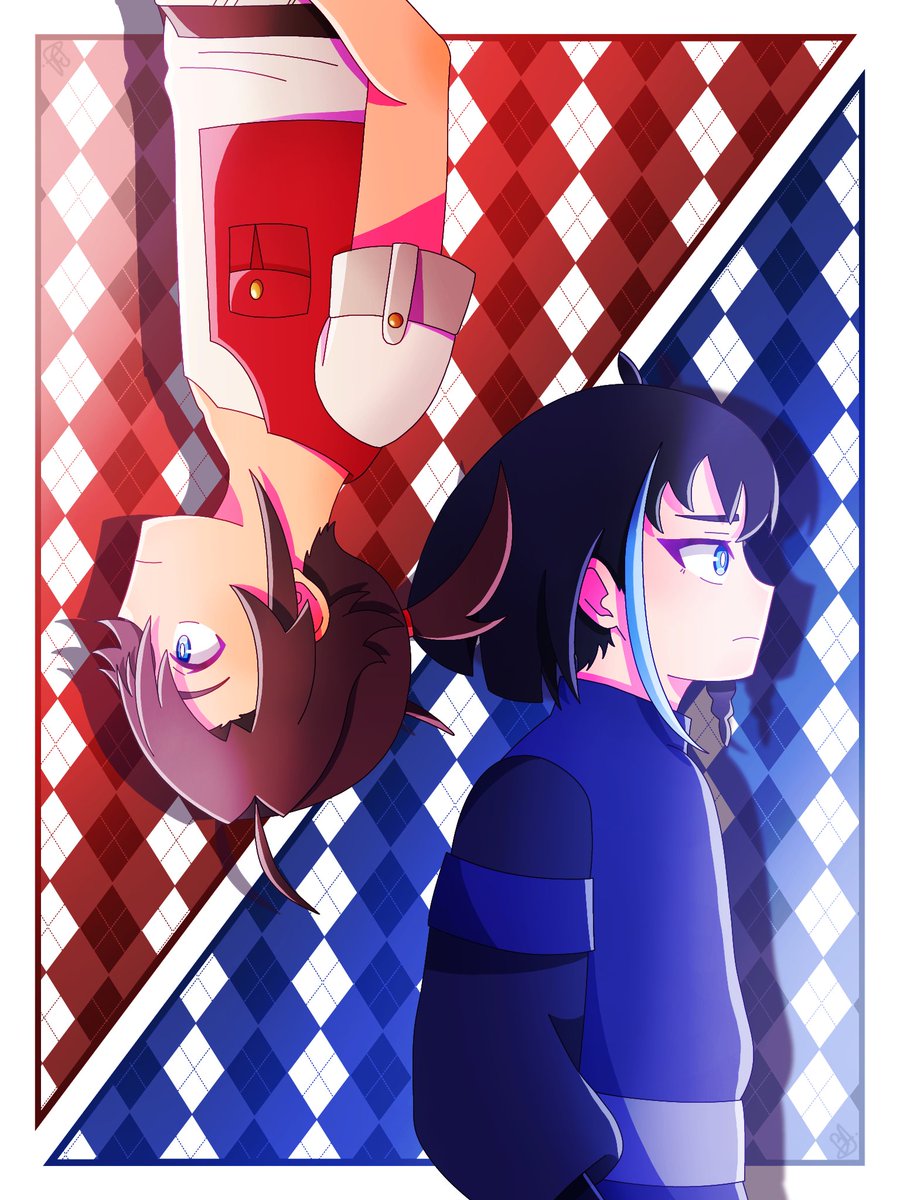 LudoUMinoris's tweet photo. Nouveau fanart qui m'a pris du temps à faire sur Welsh&amp;Shedar (au sens propre).

J'ai essayé de reproduire le style de l'anime et
tenté de nouvelles choses niveaux colorisations

Temps: +5 heures
Logiciel: Ibis Paint X

#fanart #welshetshedar #ankama #welsh #shedar https://t.co/DAqPwSNF6C