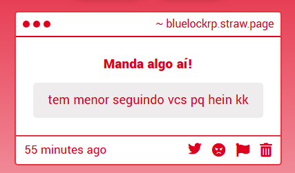 RPBlueLock's tweet photo. pq eles quer n obrigo ngn a seguir a conta do rp nao https://t.co/7aADuSarv3