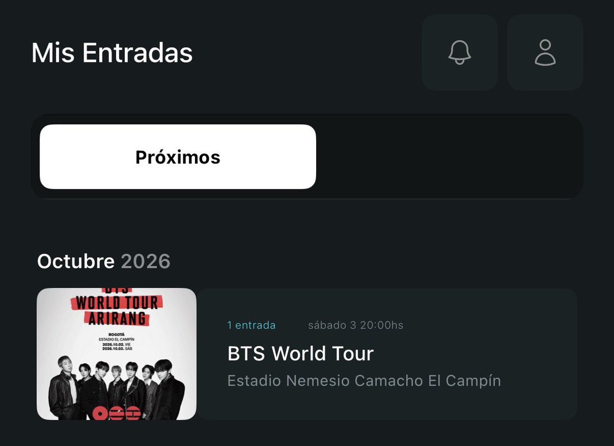alesppz's tweet photo. holiss, estoy vendiendo un boleto para el concierto de bts en colombia, el día 3 de octubre, mas info por mensaje 💓 https://t.co/oKE2LVDmxt