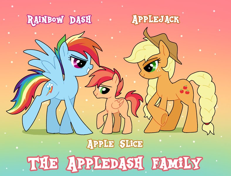 DoodlesInky's tweet photo. nextgen part 2: appledash!

applejack and rainbow dash with their son, apple slice! 

#mlp repost https://t.co/sLigTKGGsw