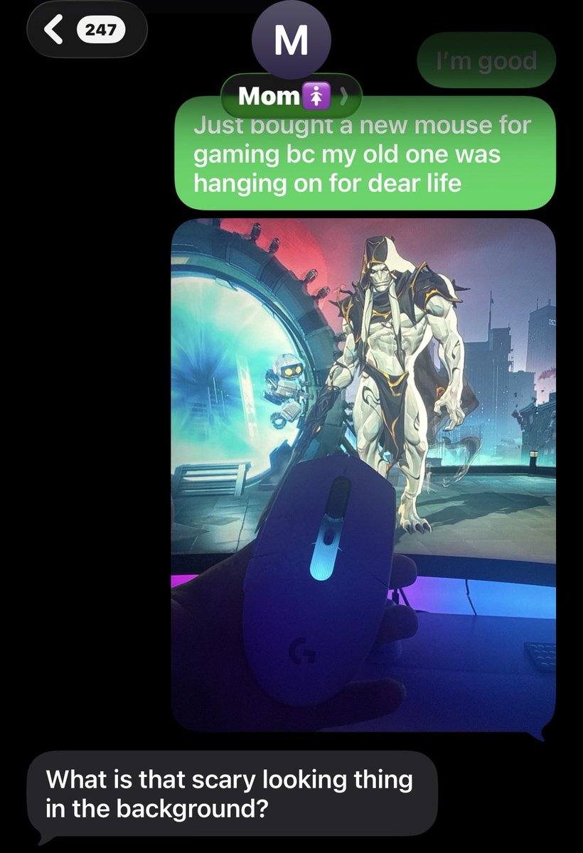 AxisionYouTube's tweet photo. was showing my mom my new mouse #MarvelRivalsㅤ https://t.co/WPUTXk8Cgv