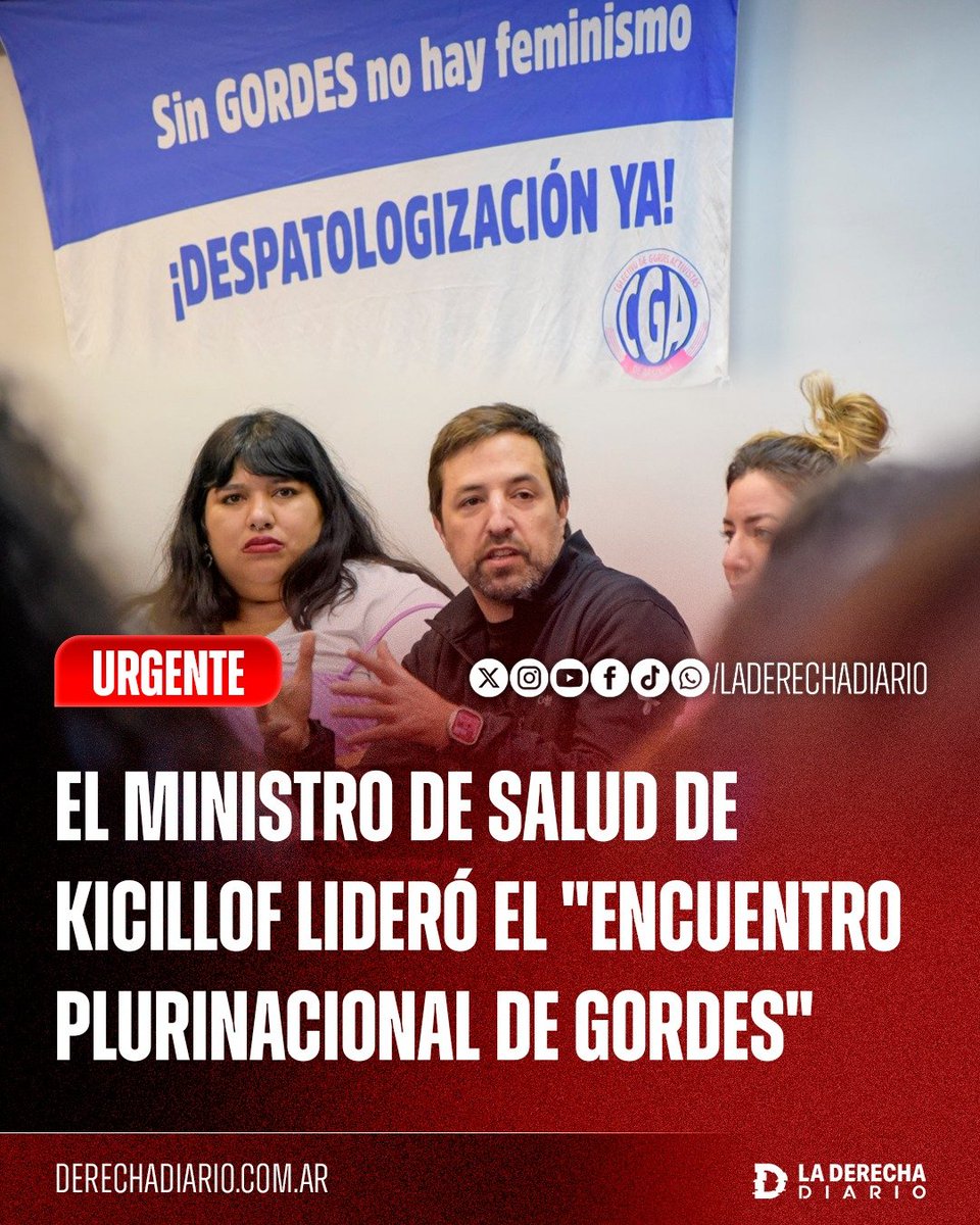 laderechadiario's tweet photo. 🚨🇦🇷 | NO ES JODA: EL MINISTRO DE SALUD DE KICILLOF LIDERÓ EL "ENCUENTRO PLURINACIONAL DE GORDES"

Nicolás Kreplak participó del insólito encuentro para llevar la ideología de género hasta la medicina y relativizar el peso como indicador de salud, presentando la obesidad no como un problema sanitario que debe prevenirse, sino como una cuestión de "sesgos", "miradas" y supuesta discriminación del sistema.

El ministro kirchnerista habló de "patologización", "medicalización" y de "revisar nuestras miradas", convirtiendo un problema sanitario real en otra delirante batalla cultural del progresismo para normalizar y defender la obesidad.