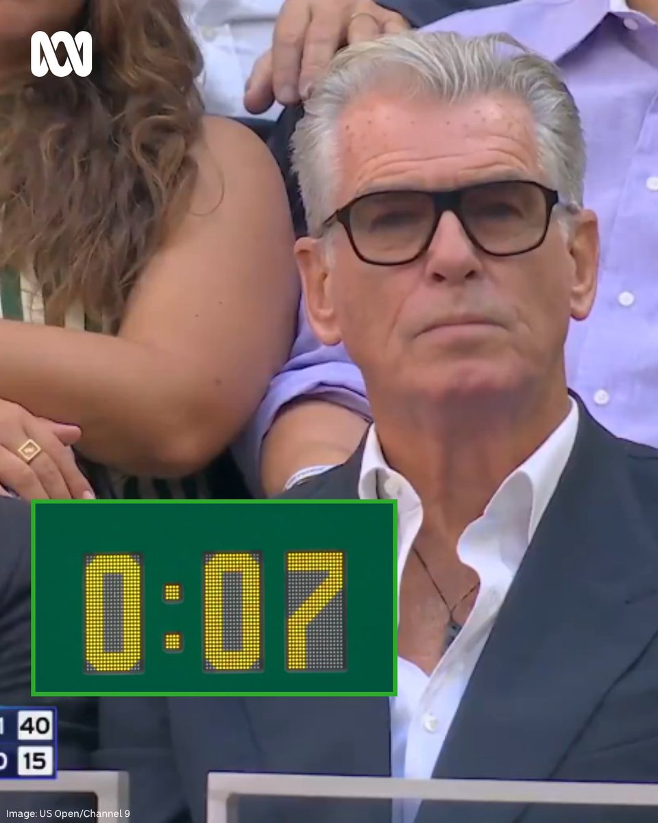 abcsport's tweet photo. There's no such thing as a perfectly timed cut to a celebrity in the crowd at the US Open fina-...

📸 - US Open/Channel 9

Keep up with all the latest sport news and analysis on ABC listen: https://t.co/rrC1e8eWwc

#USOpen https://t.co/IaT9CDw1u8