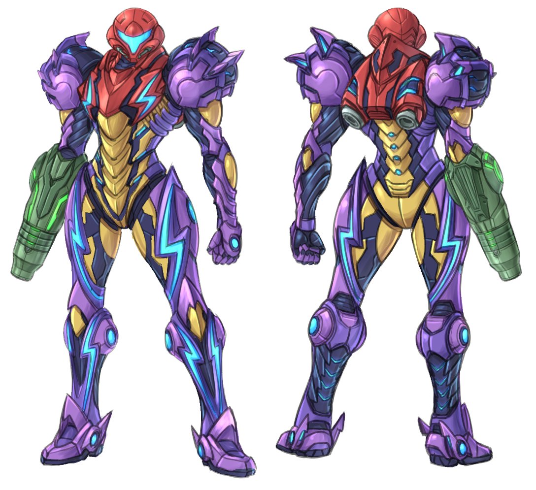 Noababoa's tweet photo. After making my Gravity Suit design, I was very happy with it, but I realized that there may be more things I can do to tweak the Varia Suit. So, I will be touching it up slightly before finishing the Varia model. #metroid https://t.co/8YaWwM7653