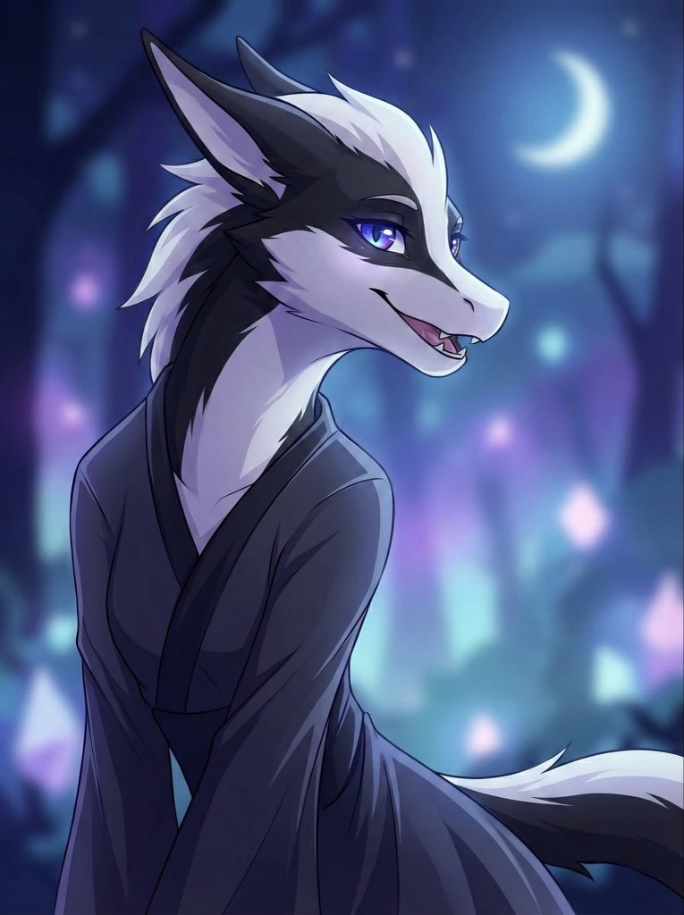 VivekSh29414729's tweet photo. Cloaked in moonlight and mystery, this elegant dragon wanders the enchanted forest under a crescent moon 🌙✨

#DragonArt #FantasyArt #AnimeStyle #EnchantedForest #CrescentMoon #MysticalCreature #DigitalArt #NightMagic #CuteDragon #AnthroArt https://t.co/mbpMjI8ZSF