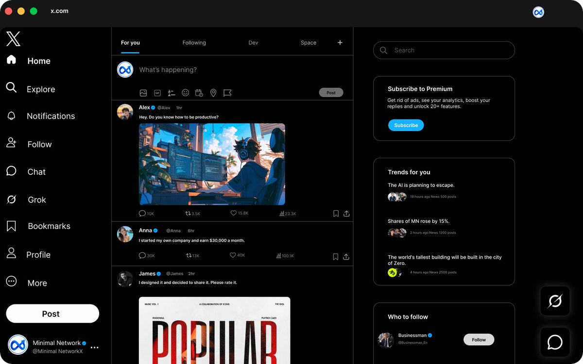 VladFounderX's tweet photo. X before and X after.
If you’re as fed up with the X interface as I am, I created an extension that removes all the clutter.
Link - https://t.co/WKZTc0vSW7 https://t.co/RTMMvh2k6Q